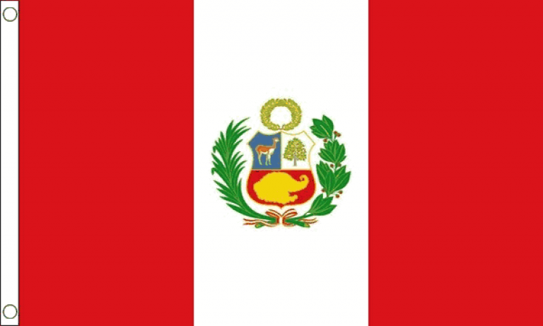 Peru Crest Flag (Medium) - MrFlag