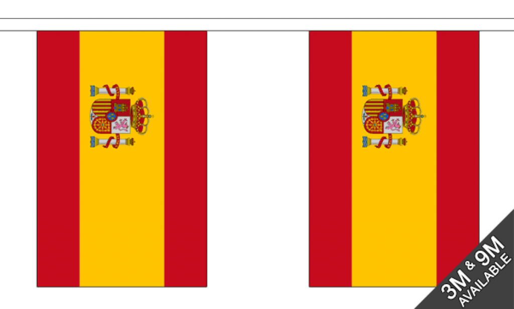 Spain Crest Bunting (Small) - MrFlag