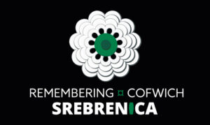 remember cofiwch srebrenica flag