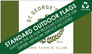 Outdoor quality tennis club flags from mrflag