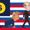 Putin and Trump Dog flag