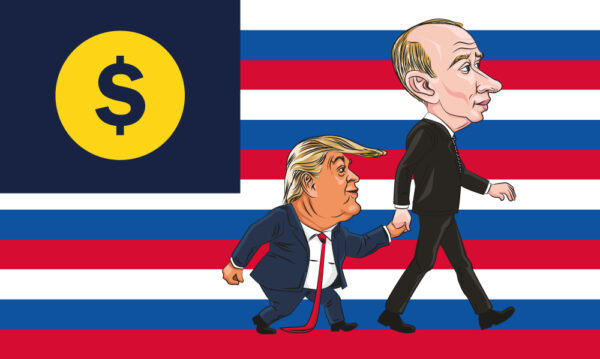 Putin and Trump Toddler flag